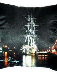 Подушка с фотопечатью С-Петербург Корабль 40*40 см